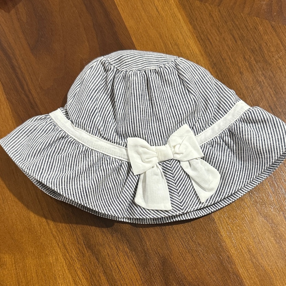 Janie & Jack Striped Sun Hat with Bow